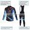 design sublimation custom bicycle wear manufacturer long sleeve bib mens cycling jersey sets mountain bike clothing