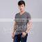 Men Bamboo V-neck Summer Basic Breathable T-shirt