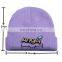 Solid color wild letter patch baby wool knitted hat autumn and winter warm care ear baby hat