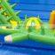 HI hot pool jumping inflatable water obstacle course swimming pool floating crocodile water park