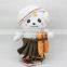 HI CE vivid snowman plush toy with clothes for kids,wonderful stuffed doll for christmas with high quality