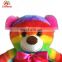 China Factory Custom Cute Stuffed Colored Teddy Bear Funny Plush Toys For Crane Machines