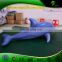 Vivid Inflatable Blue Whale / Hongyi Design PVC Animal Whale Toys