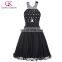 Grace Karin Ladies Halter Chiffon Short Cheap Black Japanese Prom Dress CL6018