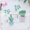 Nigeria 2018 new products fancy stationery Multi Purpose cactus shaped paper sticky notes custom with logo