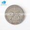 Wholesale cheap custom metal stamping antique silver souvenir coins