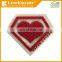 custom design super lover chenille embroidery Patch for cloth