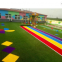 20mm height rainbow colorful running track artificial turf grass mat