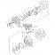 Hydraulic Gear Pilot Pump 705-52-30280 Construction Machinery Loader Hydraulic Part WA470-3-X Tandem Double Pump