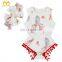2018 Newest Toddler Floral Skull Rompers Girl Summer Playsuit Baby Pom Pom Rompers