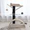 Simple Cat Tree with Pompom Ball Toy Soft Plush Small Cat Tree for kittens