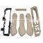 6pcs Set Beige Inner Door Handle Cover Grab Trim Bezel Bracket 3B0867175 1J4959857 1J1867179A for VW Jetta Bora Golf MK4