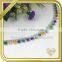 Colorful beads metal chain trim FC-616