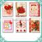 2016 HOT wholesale custom cheap Valentine's greeting card with love, glitter printing greeting card