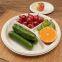 Disposable corn starch 3 compartment food tray