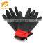 Cheap 13guage knitted orange nylon coated black latex on palm gloves