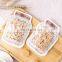 Mason Jar Bottle Pattern Zipper Bags Reusable Airtight Seal Leak-Proof Portable Food Snack Save Storage Pouch Bag