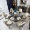 Luxury marble dining table and chairs Modern dining room sets