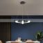 Personality Fashion Indoor Black Gold Decoration Living Room Bedroom LED Modern Glass Pendant Light