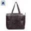 Huge Demand on Wholesale Zip Closure Type Fashion Women Genuine Leather Shopper Bag with Cotton Lining Material