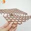 Aluminum 3mm copper anodized hexagonal perforated metal screen wholesale