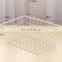 Japanese iron tabletop storage basket square iron art storage basket tabletop sundries book storage basket rack