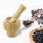 Wood Mortar and Pestle Bamboo Guacamole Bowl Shell Garlic Mortar Pepper Press Mincer Grinder Chopper Crusher Mixed Kitchen