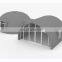 Graphene Eps Prefab dome Houses Scenic bedroom With Kitchen