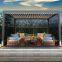 Yashengou Customized Rainproof Garden Buildings Vented Louvered Gazebo Electric Operated Pergola for Sun Coverage