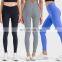 Ribbed Legging Custom Push Up Tights Running Workout Gym Fitness Pants Women High Elastic V-Shape Waist Butt Lift Yoga Leggings
