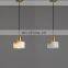 Modern Brass Pendant Light Creative LED Chandelier For Home Dining Room Bedroom Alabaster Hanging Lamp
