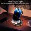 Sublimation Blank Foldable  15W Compact Portable Magnetic 3 In 1 Wireless Phone Charger