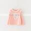 Whosale Fancy Boutique Korean Autumn Fashion Girl T-shirt Kids Apple Lace T-shirt