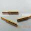 M12 male brass gold plated electronic computer contactor pin