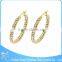 ZS17097 2015 Top Fashion Earrings, Big Earring Crystal Micro Pave Earring