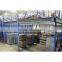 pallet shutte system on mezzanine rack floor