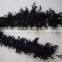 Cheap Black Feather Boa With Silver Lurex For Catwalk Clothing Decorations