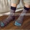 Custom new casual fashion dress stripe sock by apple designer