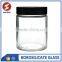 round airtight crystal glass storage bottle