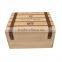 custom name branded pine wood wine boxes