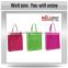 Factory supply different color fashion shopping bag
