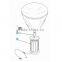 Portable Purple Aluminum Desk Lamps for Rest Room Decorative