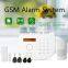 Wireless home gsm alarm system white color LCD screen Spanish/Dutch languages newest cheap alarm system