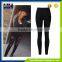 European And American Popular Article All Torn Slim Elastic High Waist Jeans Feet Pants