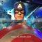 High simularity life Size fiberglass figure of popular character American Captain Silicone statue