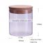 25oz glass storage canister with lid for storage