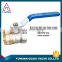 TMOK ISO CE brass ball valve screwed end PTFE seats with lever iron handle sanitary water ball valve