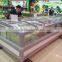 shopping mall island freezer sliding door for frozen food/ice cream
