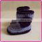 beautiful baby girl shoes with crochet flower new design warm fashion soft crochet boots