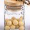 CCP524W glass jar with wooden lid